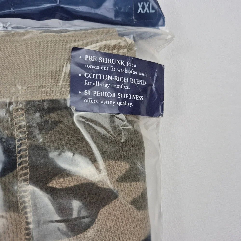 Croft & Barrow Thermal Pants XXL Camo Cotton Blend Long Johns‎ Base Layer NWT